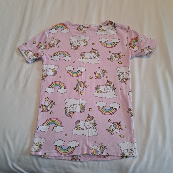 Children's Place girls size 16 pajama set  unicorn design - Picture 4 of 6